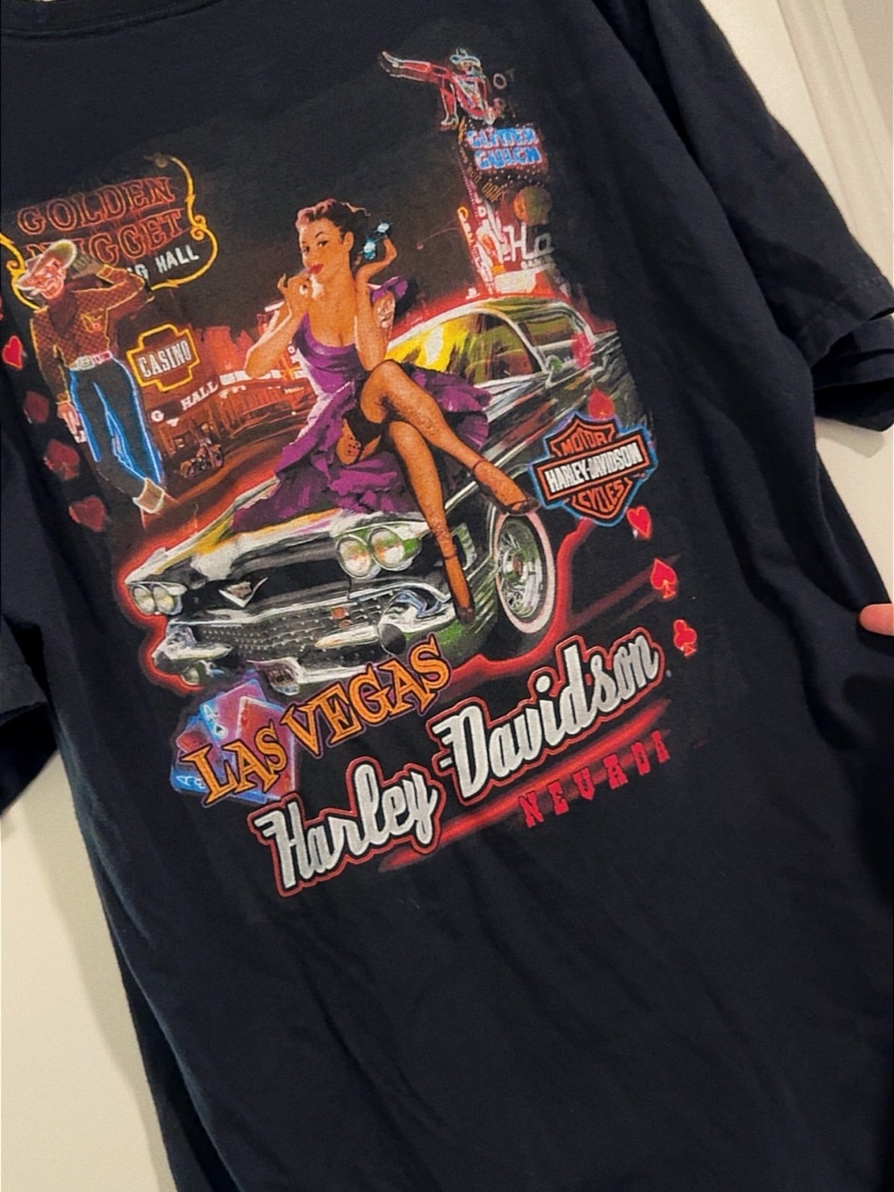 Harley-Davidson Las Vegas Black Graphic Tee vintage men’s xl